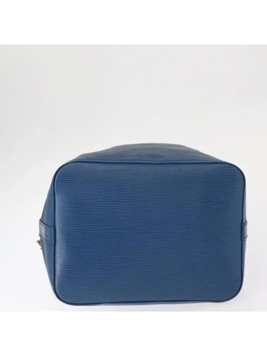 Authentic LOUIS VUITTON Epi Petit Noe Shoulder Bag Blue M44105 LV - Picture 12 of 16